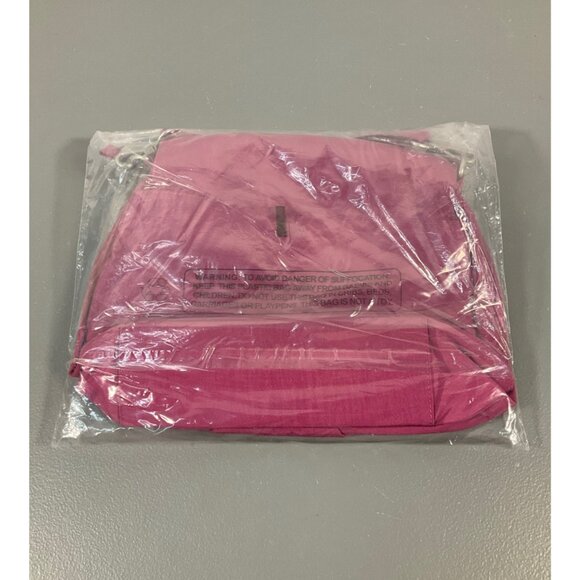 Baggallini Amanda RFID Crossbody Bag - Washable Nylon, Fuschia, Secure & Stylish - Picture 3 of 7